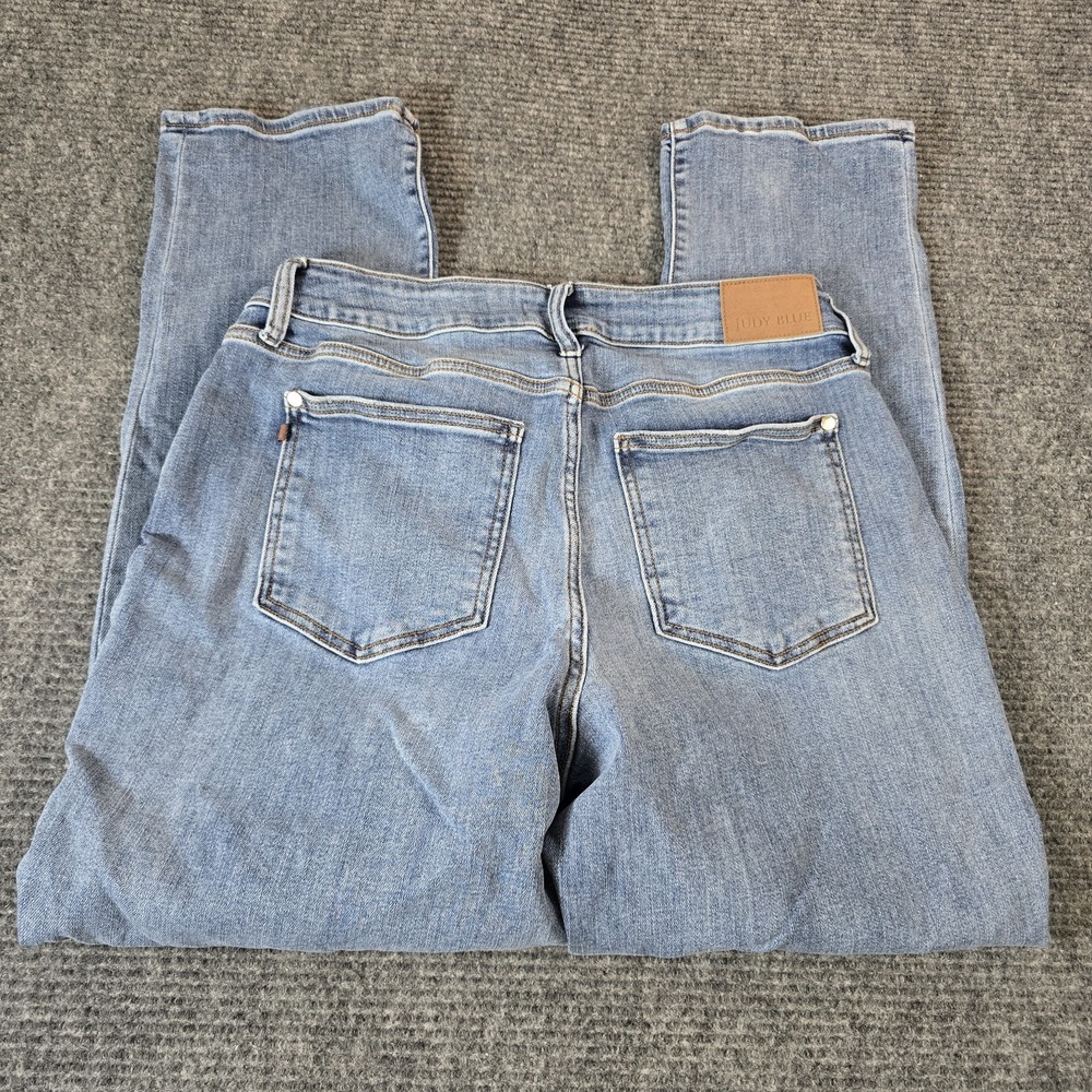 Judy Blue Jeans Womens 16W Boyfriend Fit Mid Rise Stretch Denim 82703 Blue